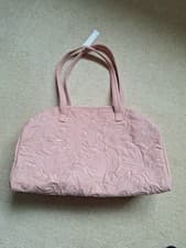 Image of New Pink Accessorize London Tote Bag With Inside Zip Pocket