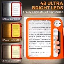 Image of 5x10x Full-Page Magnifying With 3 Light Mode Handheld Magnifier For Senior