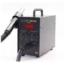 Image of 857D Digital Display Hot Air Gun with Direct Airflow High Power 600W Sleep Mode