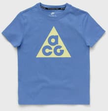 Image of Nike ACG Short Sleeve Cotton Blue Nike T Shirt Top Age 10-14 Junior ACG (BOX D)