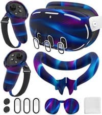 Image of Oculus Quest 3 Touch Controller Grips Cover Set Compatible Anti Slip Case