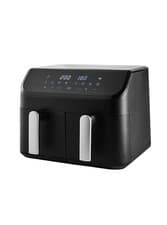 Image of George Home GHAFN111B3Q 9L Dual Basket Digital Air Fryer Touch Screen LED Black