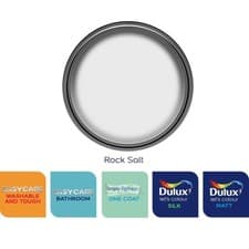 Image of Dulux Paint Rock Salt Matt or Silk Emulsion Various Finishes 2.5 Litres