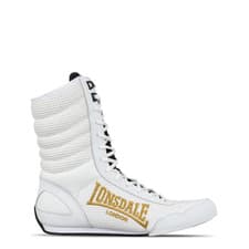 Image of Lonsdale Contender Boxing Boots White Size UK 8 US 9 *REFSSS631