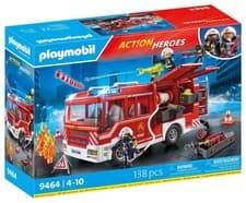 Image of Playmobil Fire Engine 9464 City Action Heroes with Lights 138 pieces Free P&P