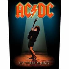 Image of official AC/DC BACKPATCH / PATCH BACK IN BLACK hells bells POWERAGE bon scott +