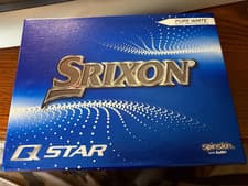 Image of New 12 Srixon Q-Star Pure White Golf Balls 1 Dozen 4 Sleeves Of 3 SpinSkin SeRM