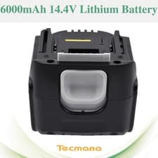 Image of 14.4V 6000mAh Li-ion Battery for Makita BL1430 BL1415 BCL140 194066-1 194065-3