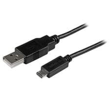 Image of StarTech.com 1m Mobile Charge Sync USB to Slim Micro USB Cable - Phones & Tablet