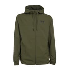 Image of Under Armour Large Men's Rival Woven Windbreaker Jacket In Green-1390149-390 New