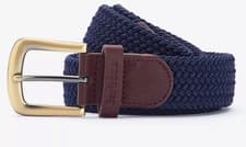 Image of Barbour Stretch Webbing Belt, Navy UK M 34- 39 CM RRP 34.95