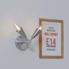 Image of Modern Wall Lamp Indoor Double way Cone Shape E14 Wall Kitchen Light Hallway