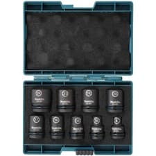 Image of Makita E-16564 9 Piece 1/2" Drive Hexagon Impact Socket Set