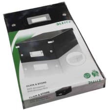 Image of Leitz Click Store DVD Storage Box Black Ref: 60420095