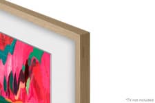 Image of Samsung Customisable Modern Teak Bezel for The Frame 85" TV