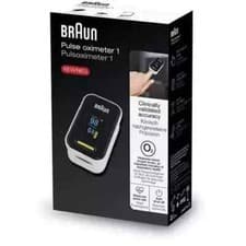 Image of Braun Pulse Oximeter 1 SpO2 Heart Rate Blood Oxygen Saturation Finger PR Monitor