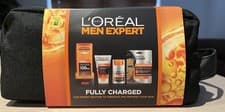 Image of L'Oreal Men Expert Fully Charged 4-Piece Gift Set with Travel Bag for Him