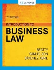 Image of Introduction to Business Law by Jeffrey Beatty, Susan Samuels... - 9780357717189