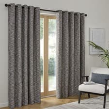 Image of Eyelet Curtains 100% Polyester Talon by Curtina in Blue