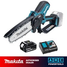 Image of Makita Brushless Pruning Saw with 1x 5.0Ah battery and DC18RC charger DUC150RT
