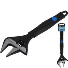 Image of BlueSpot 8" Adjustable Spanner Wide Jaw Soft Grip Handle Wrench Piler 200mm