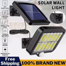 Image of Solar Power PIR Motion Sensor Wall Light LED Outdoor Garden Security Flood Lamp