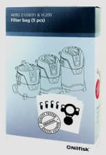 Image of Genuine NILFISK Fleece Filter Vacuum Bags AERO 21, AERO 26, AERO 36  107419590