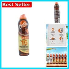 Image of Water-Resistant SPF 15 Shea Butter Tanning Spray - Hydrating & Easy to Apply