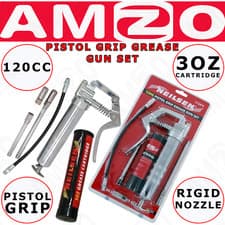 Image of Neilsen Manual Grease Gun Lever Pistol Grip 120cc Cartridge Type Flexi Hose