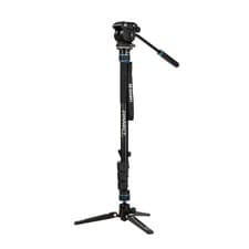 Image of Benro MCT28AF Alu Connect Monopod Kit - Lever Leg Lock - 3 Leg Base - S2PRO Head