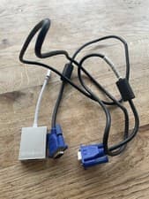 Image of USB C Type C Male to VGA Female Adapter with 1.8 M VGA/SVGA Cable Lead