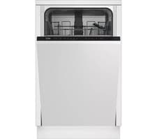 Image of Beko DIS15020 Fully Integrated Dishwasher Slimline 45cm 10 Place Black E
