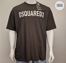 Image of Dsquared2 Mens Logo T Shirt Black XL Brand New Authentic RRP £285