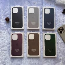 Image of For iPhone 16 16 Pro Max 12 13 14 15 Pro Slim Luxury Leather Case With Magnetic