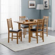 Image of Julian Bowen Coxmoor Extending Dining Table Oiled Oak *BRAND NEW* R.P. £299