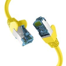 Image of RJ45 Patch Cable with CAT7 Raw Cable Yellow 15 m, EC020200186