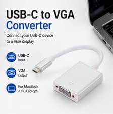 Image of USB-C to DVI Adapter Type-C to DVI Converter 1080P for MacBook Laptop Extender