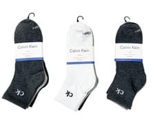 Image of Calvin Klein CK Men & Women Ankle Socks- One Size ( 3 Pairs , 6 Pairs, 9 Pairs)
