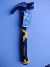 Image of Roughneck 20oz Claw Hammer Gorilla V-Series 567g 250mm Cushion Grip ROU11010