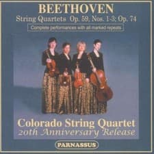 Image of Ludwig van Beethoven Beethoven: String Quartets, Op. 59, Nos. 1-3, Op. 74 (CD)
