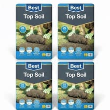 Image of 100L Garden Top Soil Pack 4x25L Lawn Soil Beds Borders Multi Purpose Ready Use