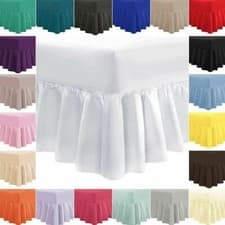 Image of Fitted Valance Sheet Non Iron Easy Care Sheets Single, Double, King, Super King