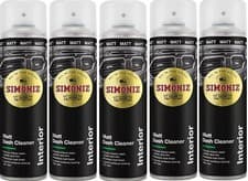 Image of 5x Simoniz Dashboard Cleaner - 500ml Foam Action Cockpit Matt  