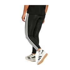 Image of Adidas Essentials 3 Stripes Leggings Womens Cotton Black White JE0072