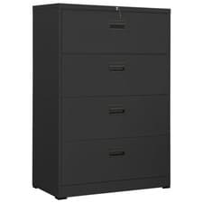 Image of Filing Cabinet Anthracite 90x46x134 cm Steel