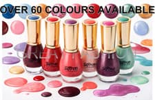 Image of Saffron Nail Varnish 13ML Polish Gloss Shimmer Matte Finish Nail Hardener UK NEW