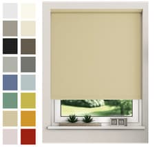 Image of NewEdgeBlinds Thermal Insulating Blackout Fabric Window Roller Blinds 170cm Drop