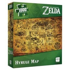 Image of Zelda Hyrule Map 1000-Piece Puzzle - Brand New & Sealed