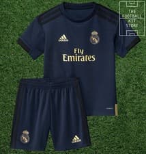Image of adidas Real Madrid Away Kit - Football Mini Kit, Shirt & Shorts - Infant / Youth