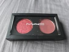 Image of MAC Eye Shadow Duo | Blazing Blizzard & Brrrgundy | 2 Shades | Rare Compact